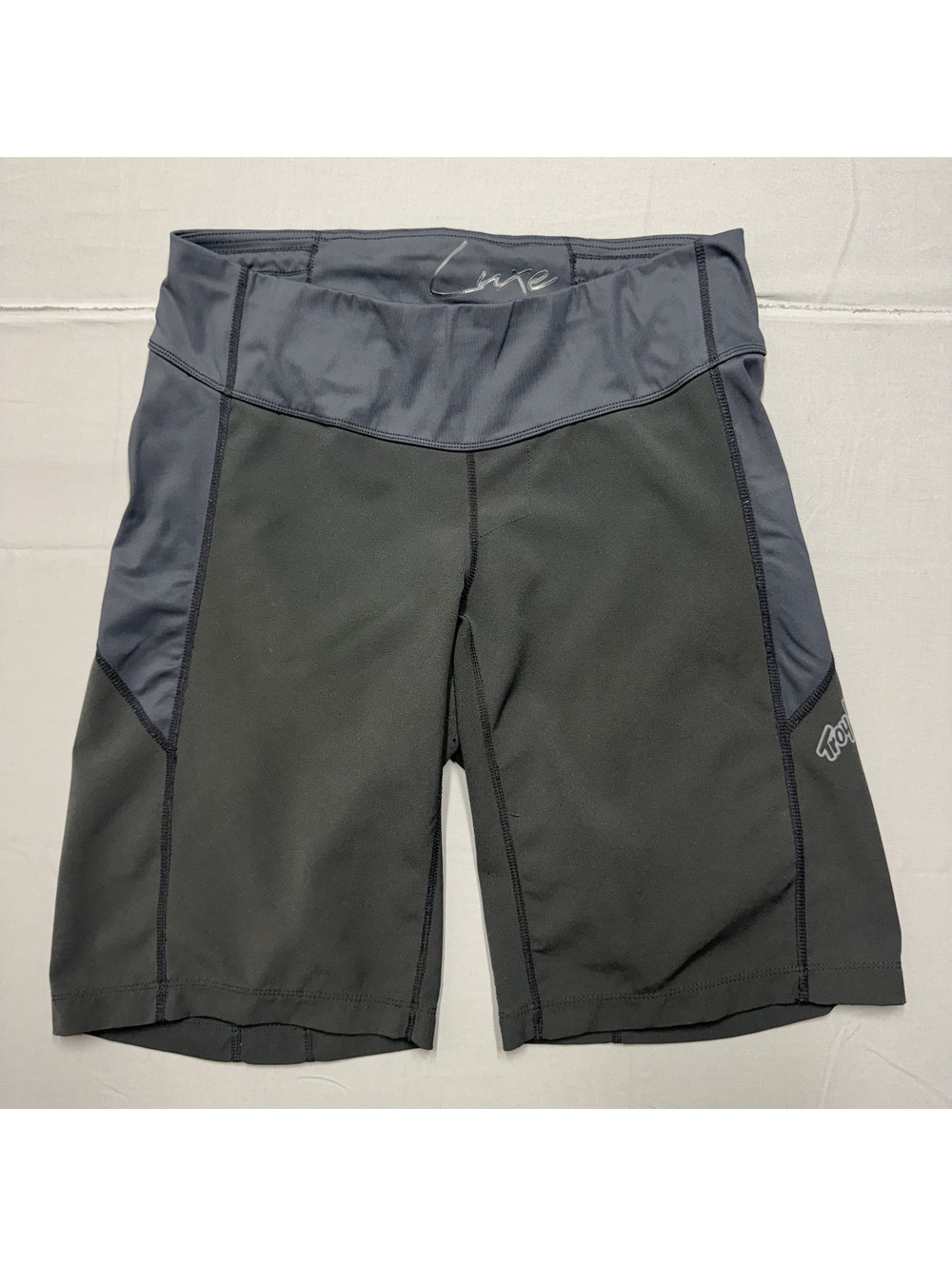 Troy Lee Designs Luxe Women Cycling Shorts Gray Black Athletic Bike Size M